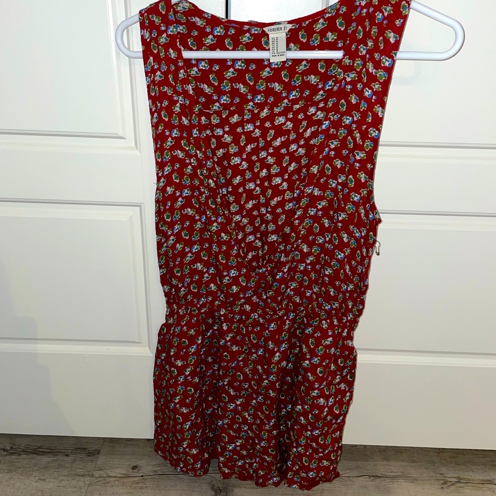 Sleeveless Floral Romper